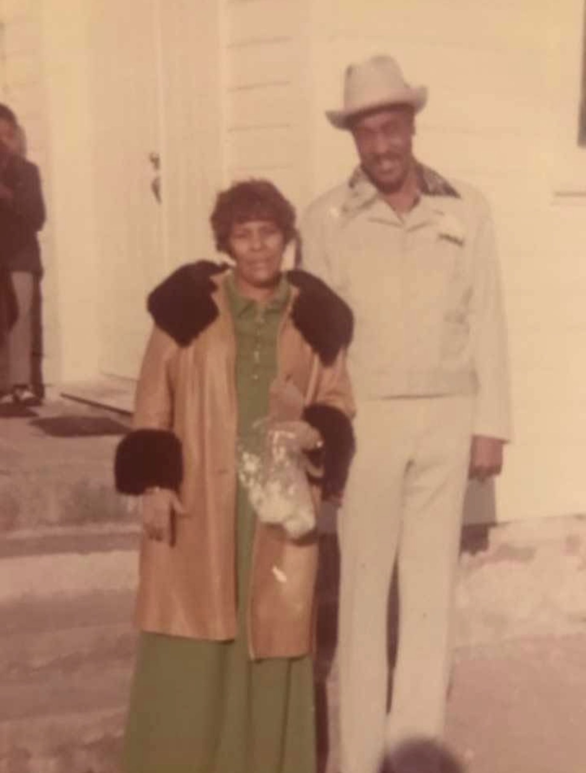 Vintage photograph of a Black couple dressed for Sunday service