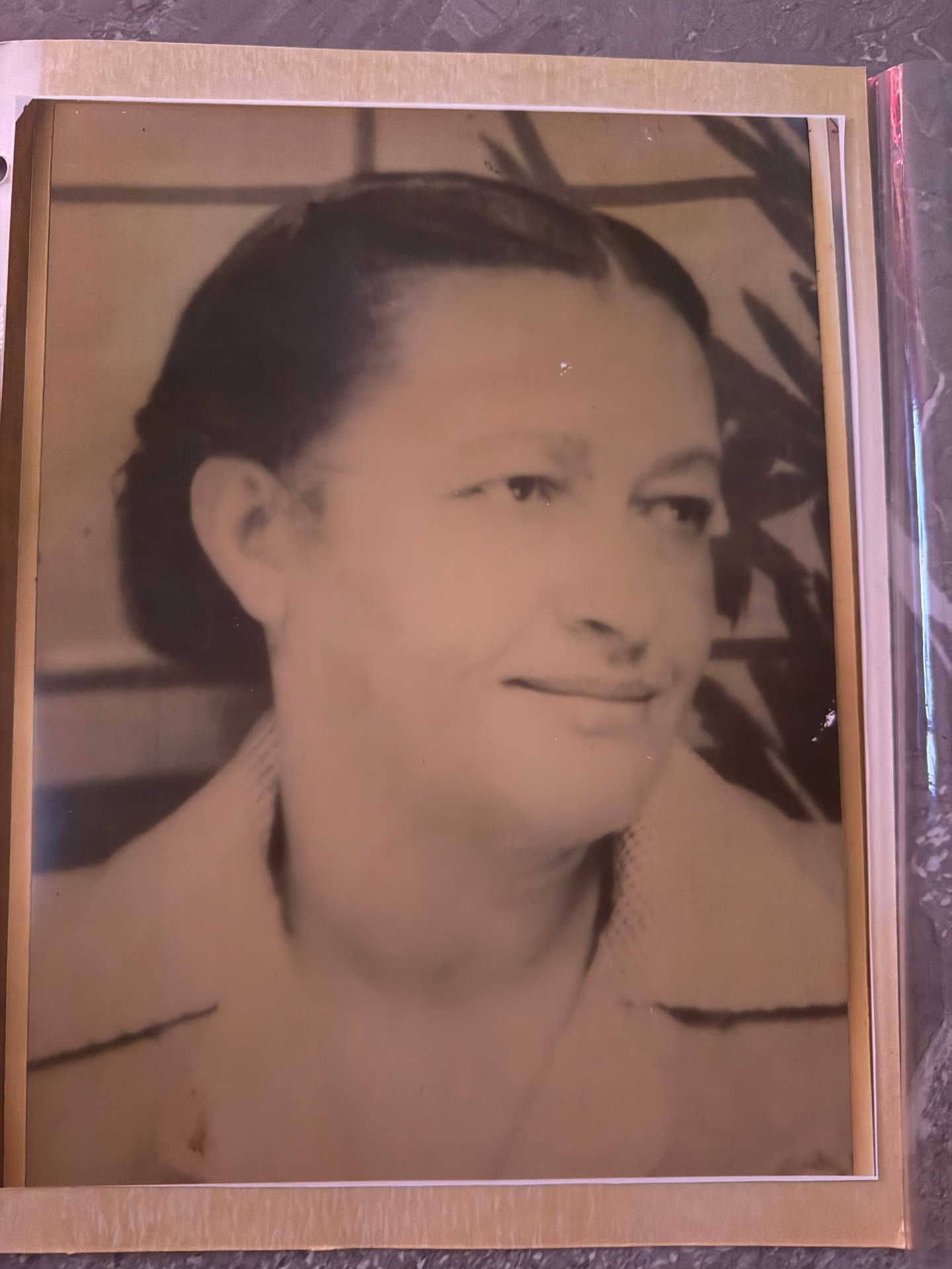 Vintage sepia portrait of a family matriarch